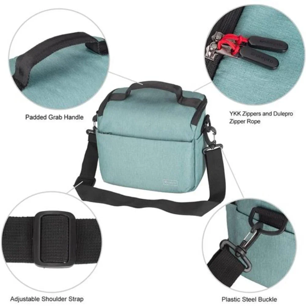 Camera Bag, Compact Waterproof and Anti-Shock Theft Camera Crossbody Bag Case